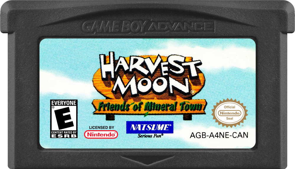Harvest Moon: Friends of Mineral Town cartridge